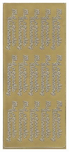 Sticker Met oprechte deelneming goud