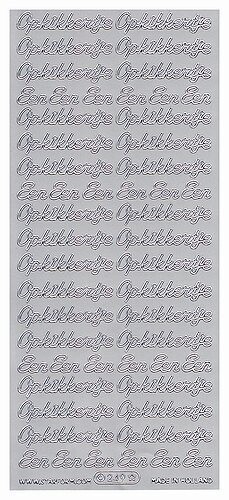 Sticker opkikkertje zilver