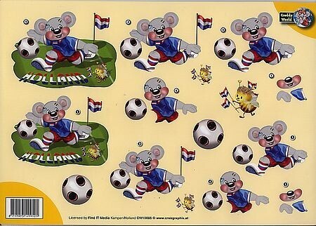 Knipvel Mannen voetballen