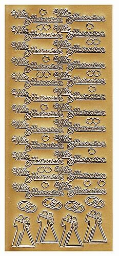 Sticker wir heiraten