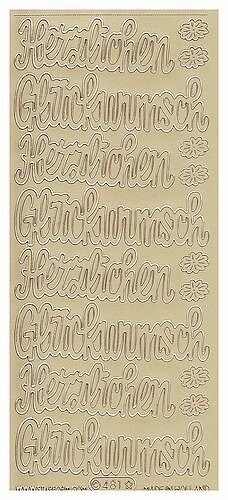 Sticker Herzlichen Gluckwunsch