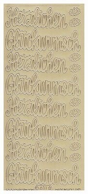 Aufkleber  Herzlichen Gluckwunsch