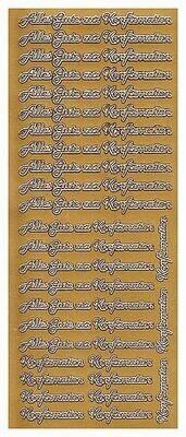 Sticker alles gute zur konfirmation
