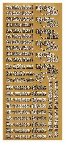 Sticker Ich liebe dich/fur meinen Schatz