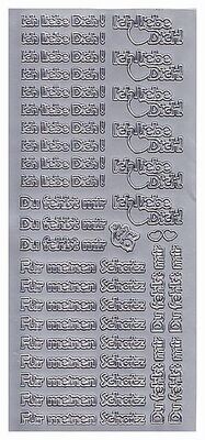 Autocollant ich liebe dich/fur meinen Schatz/du fehlst mir