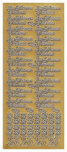 Sticker zur silberen Hochzeit