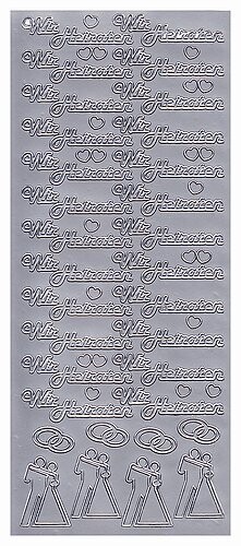 Sticker wir Heiraten