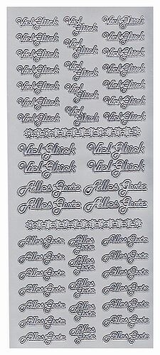 Sticker viel Gluck/alles gute