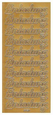 Aufkleber  Einladung