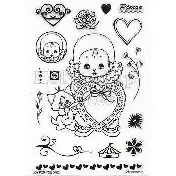 Clear stamps Morehead pierrot