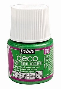 Acrylverf Pebeo Deco Pearl dark green