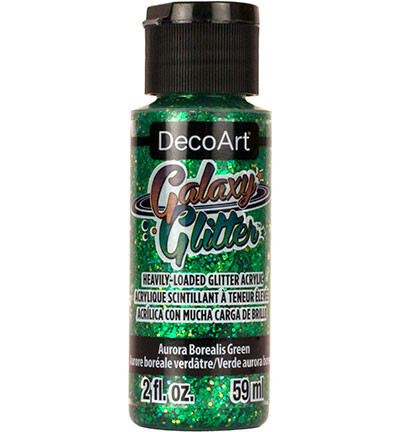 Galaxy glitter Aurora Borealis Green