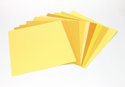 Cardstock set Bazzil geel