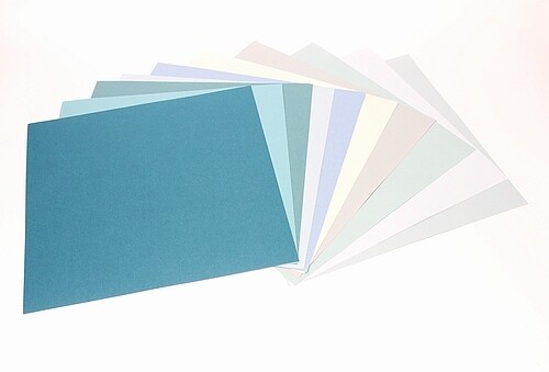 Cardstock set Bazzil blauw groen