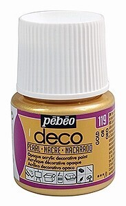 Acrylic paint Pebeo Deco pearl gold