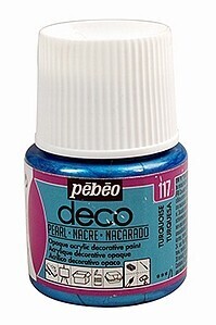 Acrylverf Pebeo Deco Pearl turquoise