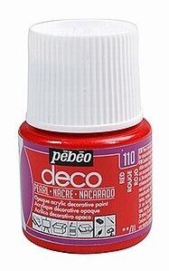 Acrylverf Pebeo Deco Pearl red