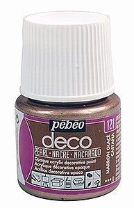 Acrylverf Pebeo Deco Pearl marron glacé