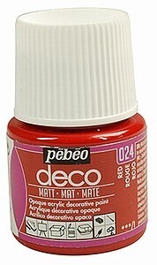 Acrylverf Pebeo Deco Matt red