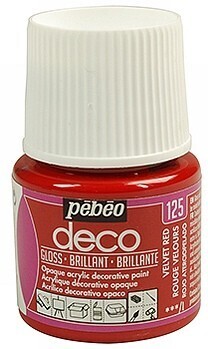 Pebeo Deco gloss velvet red