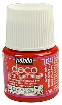 Pebeo Deco gloss bright red