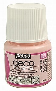 Acrylverf Pebeo Deco Matt Light pink