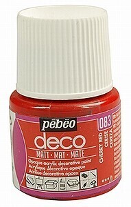 Acrylverf Pebeo Deco Matt Cherry red