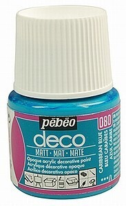 Acrylverf Pebeo Deco Matt Caribbean blue