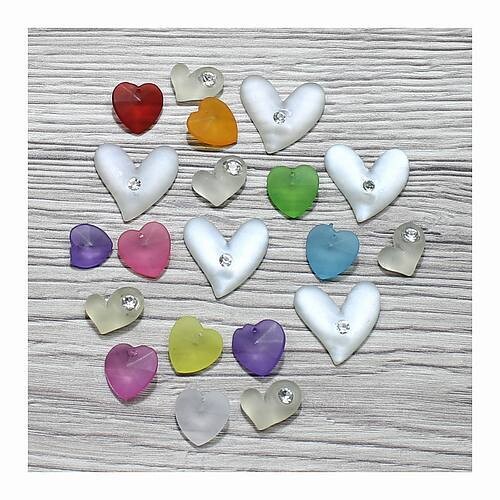 Acryl luxe hartjes