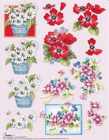 3d sheet flowers