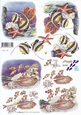 3d feuille animaux