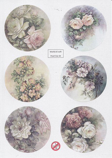 Stansvel world of craft pearls line bloemen