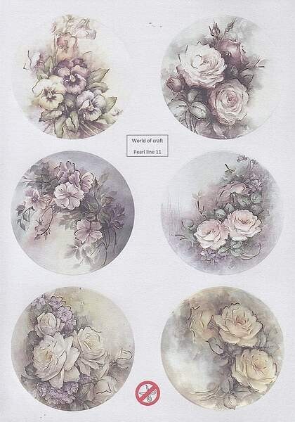 Stansvel World of craft pearl line bloemen
