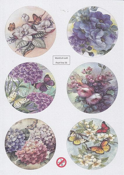 Stansvel world of craft pearls line bloemen