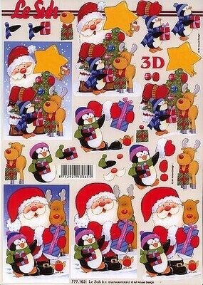 3d feuille Noël.