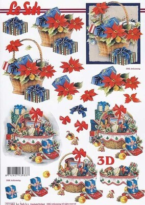 3d feuille Noël