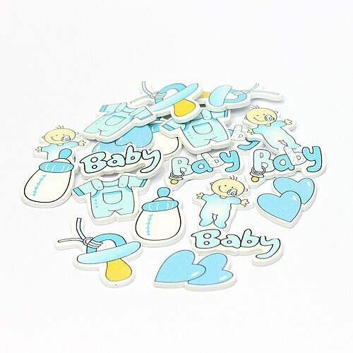 Houten baby boy figuren