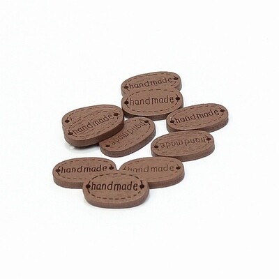 houten labels mini handmade