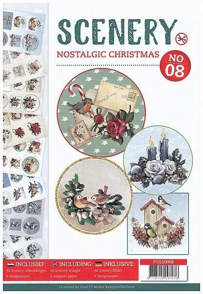 Push out boek scenery nostalgic christmas