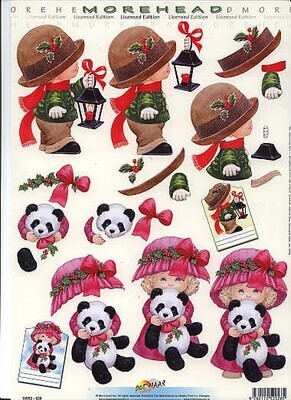 knipvel Morehead pandabeer hoeden kerst