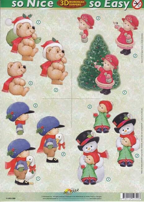 die cut sheet morehead christmas time