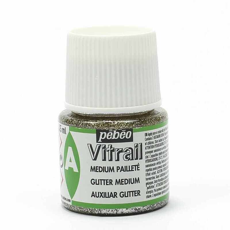 Pebeo vitrail glitter medium