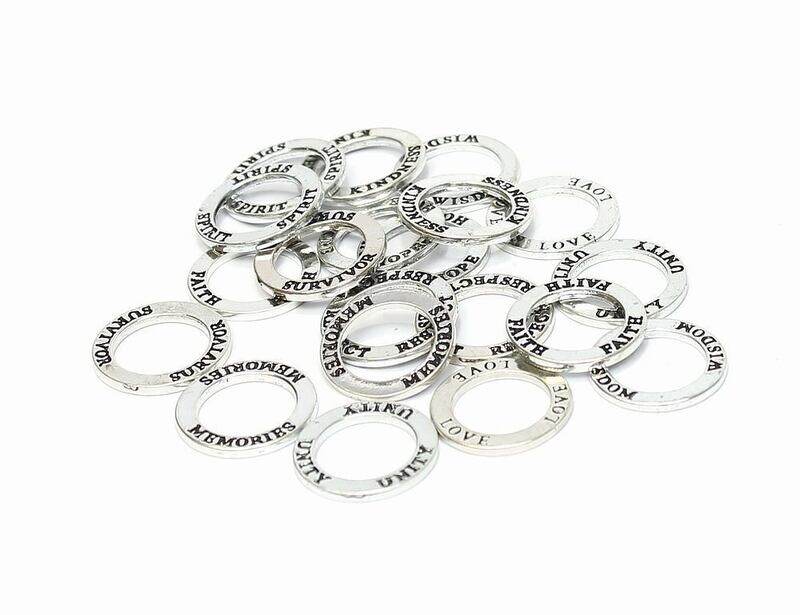 Tekst ringen set  rond