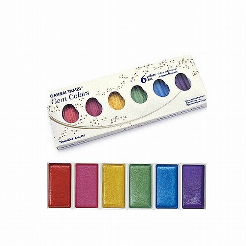 Gansai Tambi gem colors set