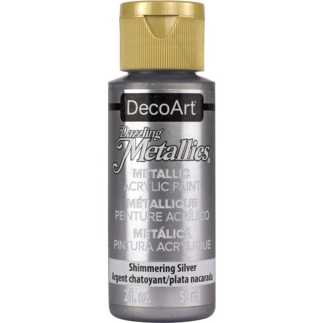 Dazzling Metallics Acrylverf shimmering silver