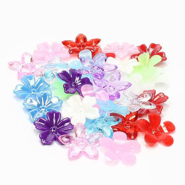 Acryl bloemen mix