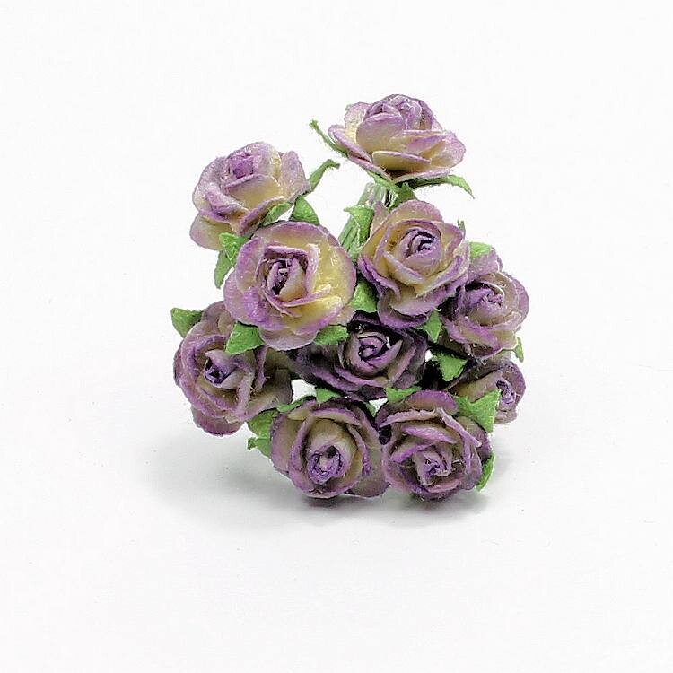 Bloemen roosjes vintage lila