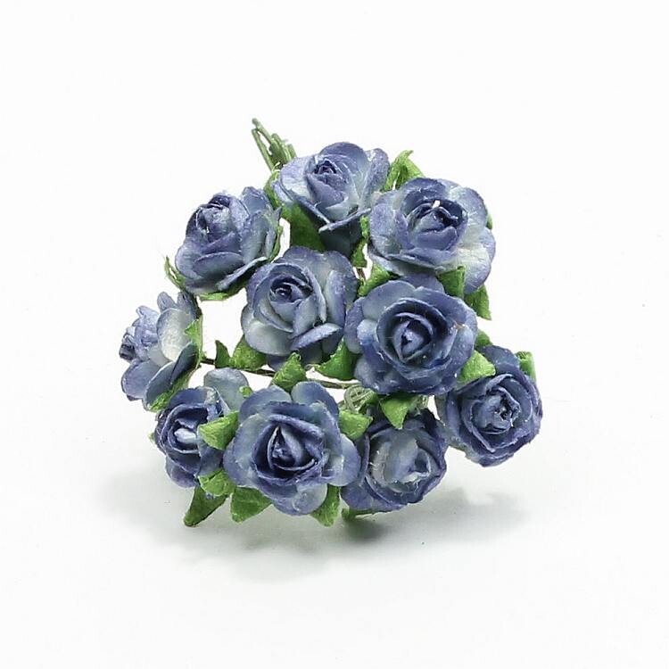 Bloemen roosjes blauw