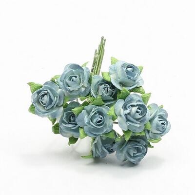 Bloemen roosjes blauw