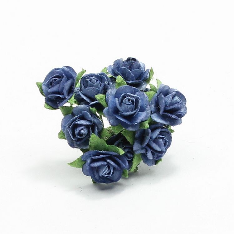 Bloemen roosjes blauw